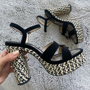 Coach platform sandals size 6